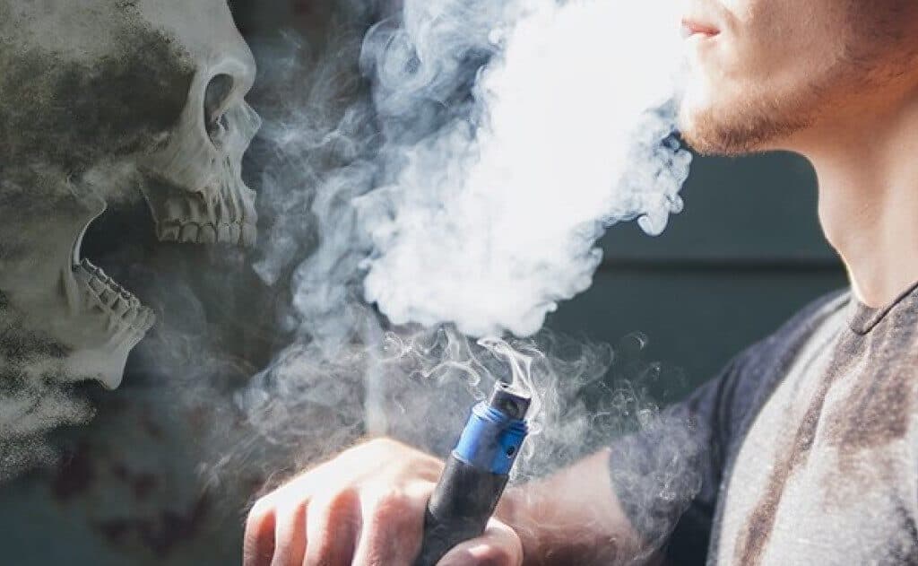 smoking damage the least health